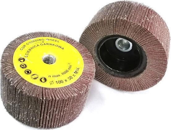 Glob ściernica garnkowa 100x50mm z gwintem