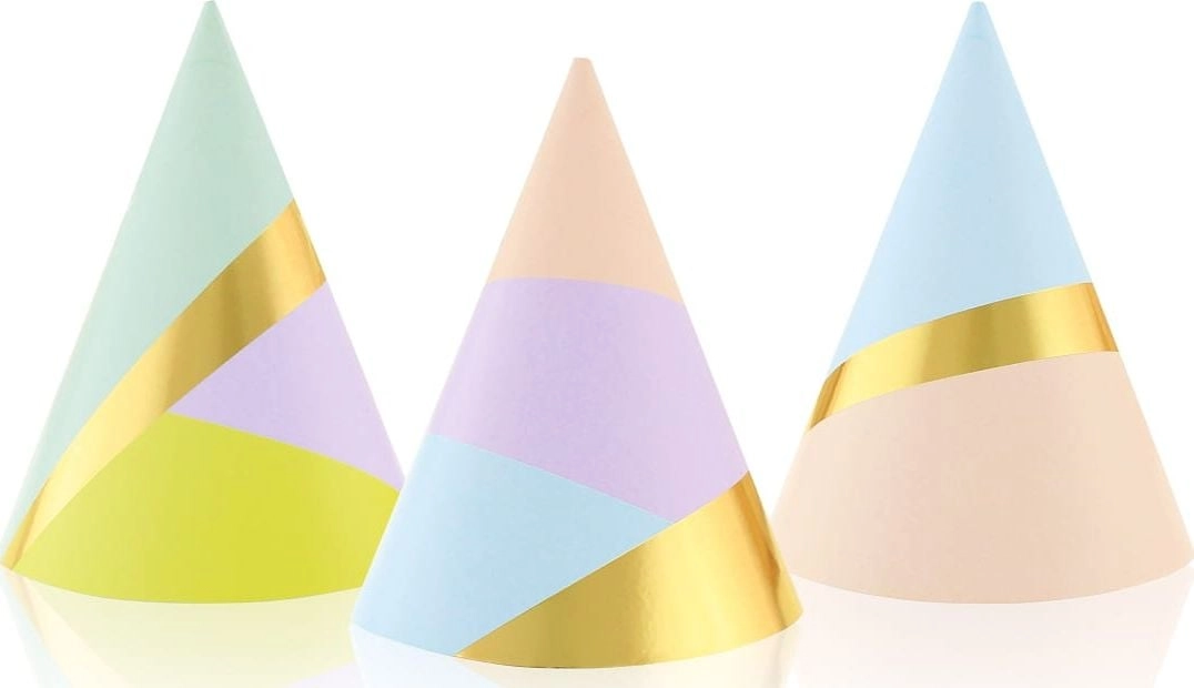 GoDan Czapeczki papierowe Pastel Party 6