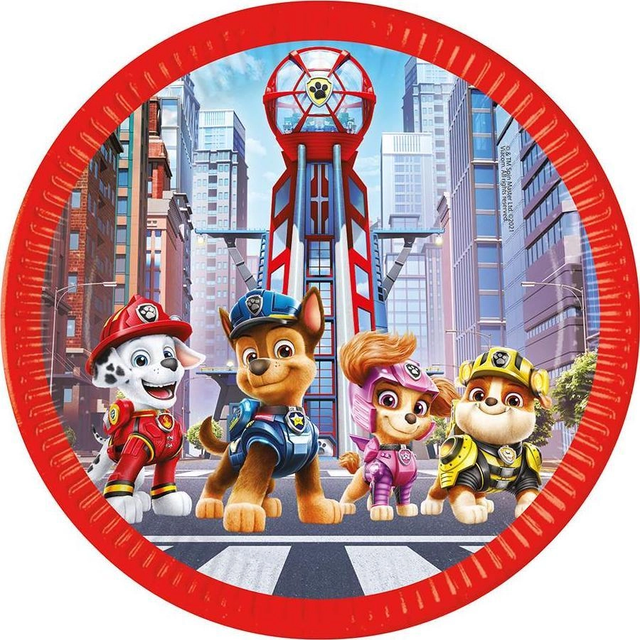 Paper plates 23cm A8 Paw Patrol