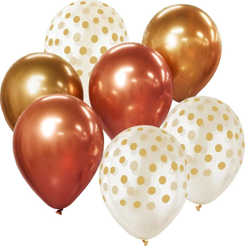 GoDan BC balloon bouquet gold and