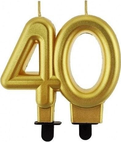 BC Cyfra40 metal gold candle PF-SCZ40