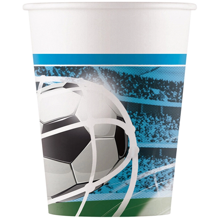 Paper cups Football 200ml 8 pcs