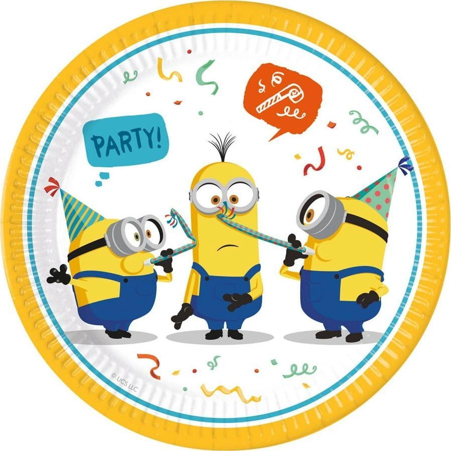 GoDan Talerzyki papierowe Minionki 23 cm