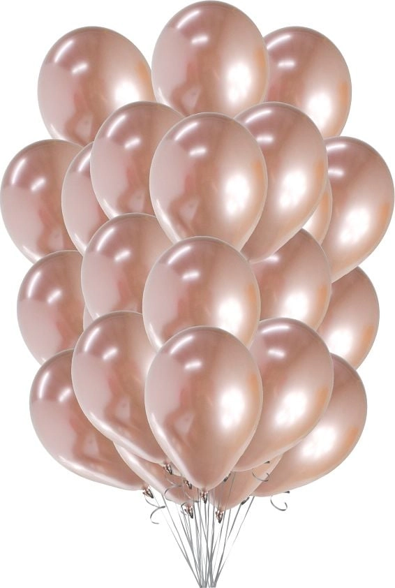 BC balloon 12" metal pink-gold A50