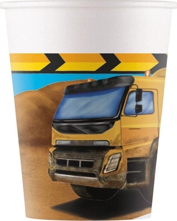 Construction paper cups 200ml 8 pcs