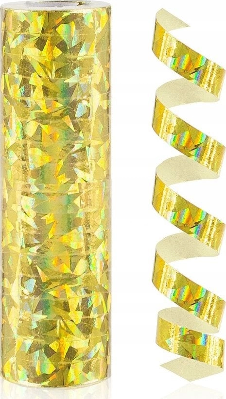 GoDan Serpentyna holograficzna złota 4m 526891