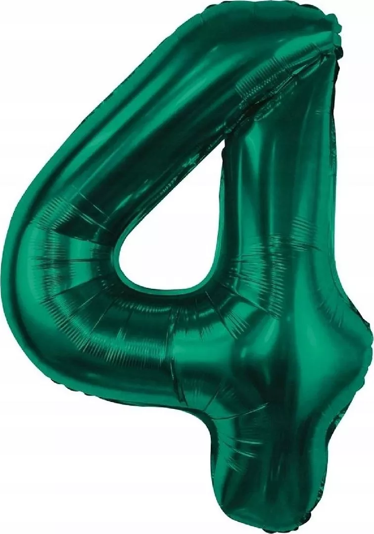 BC foil balloon number 4  bottle