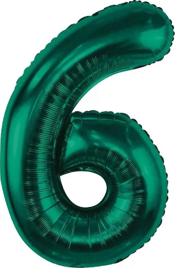 BC foil balloon number 6  bottle