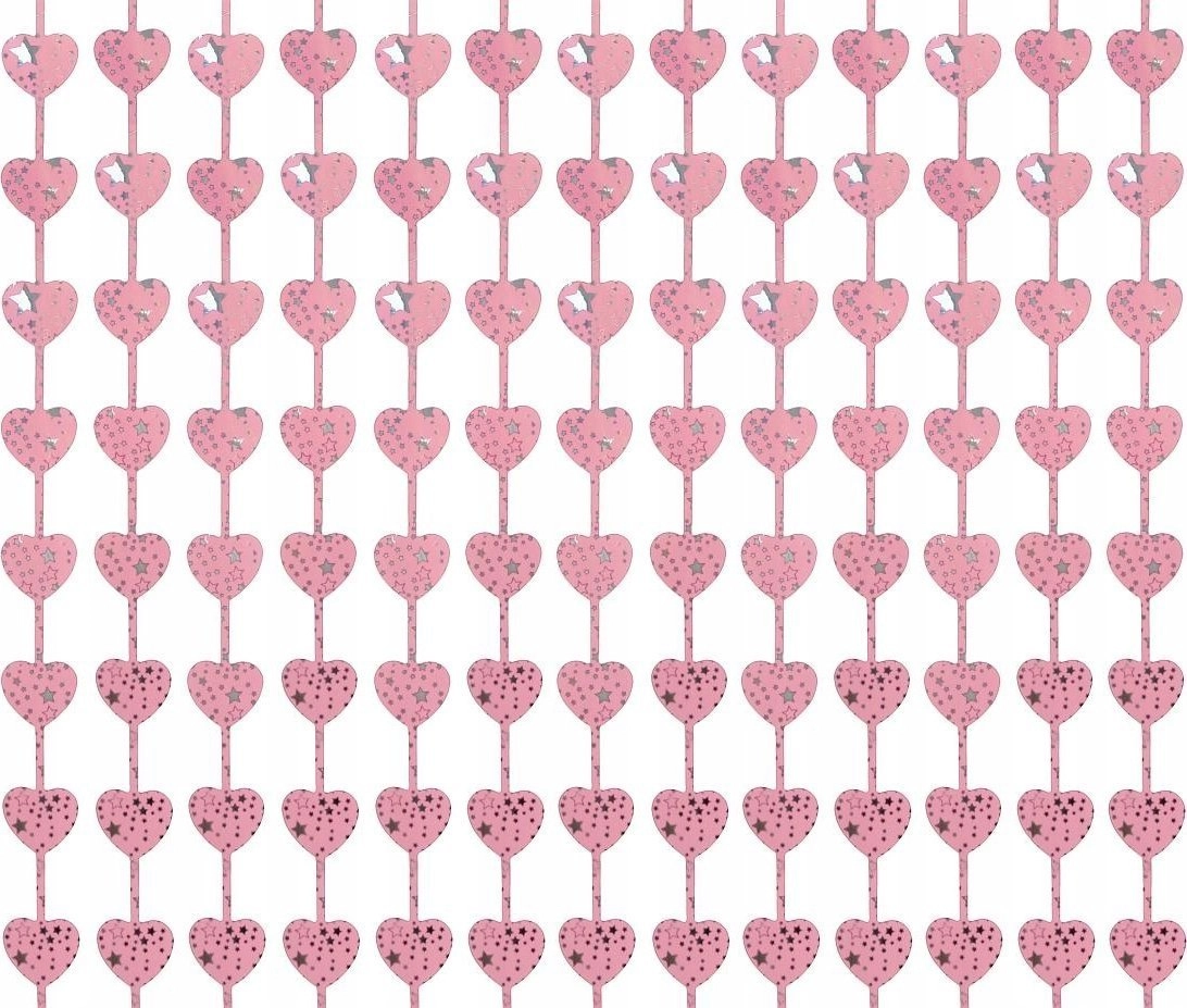 GoDan BC curtain with lilac hearts