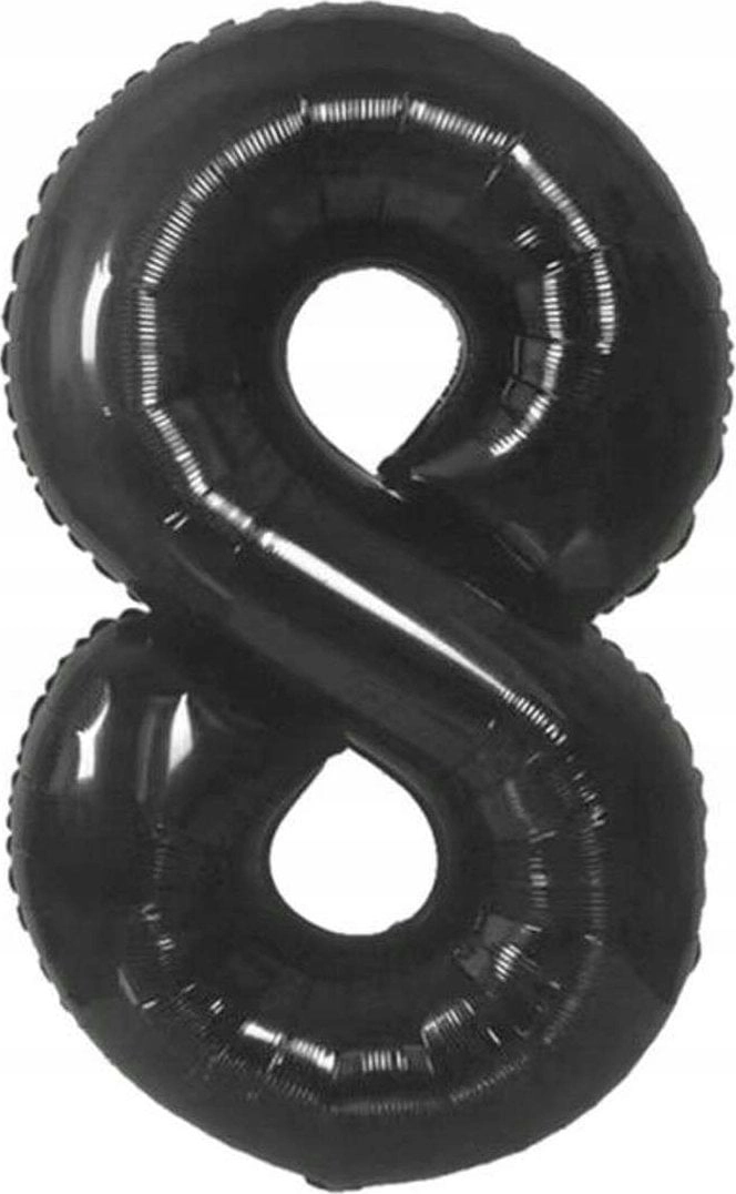 BC foil balloon number 8  matte