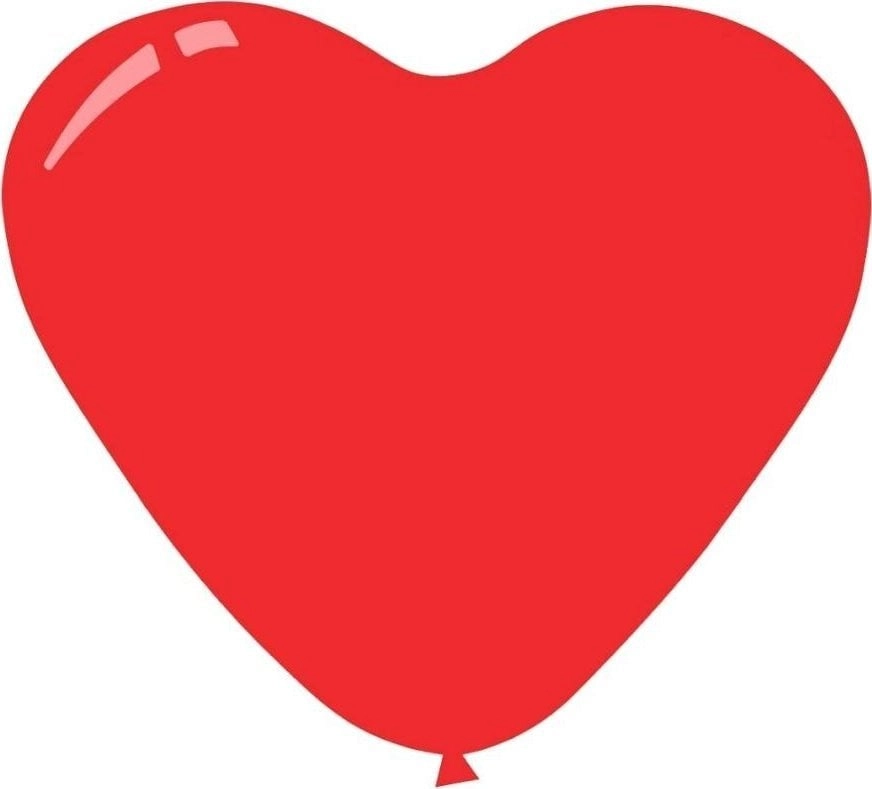 Decomex heart balloons pastel Red 100