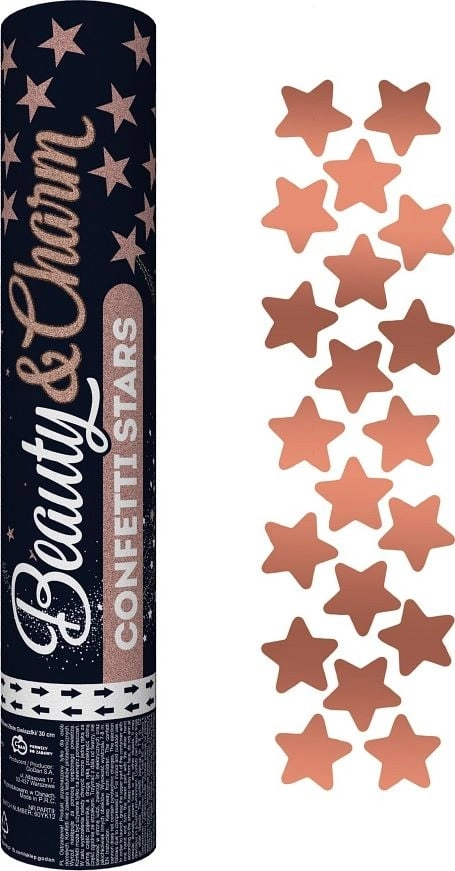 Confetti pneum BC Pink-GoldStars 30cm 33981