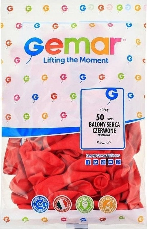 GoDan Balloons CR17 pastel hearts large