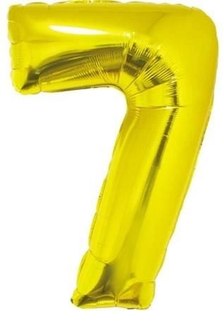 GoDan Foil balloon number `7`  gold