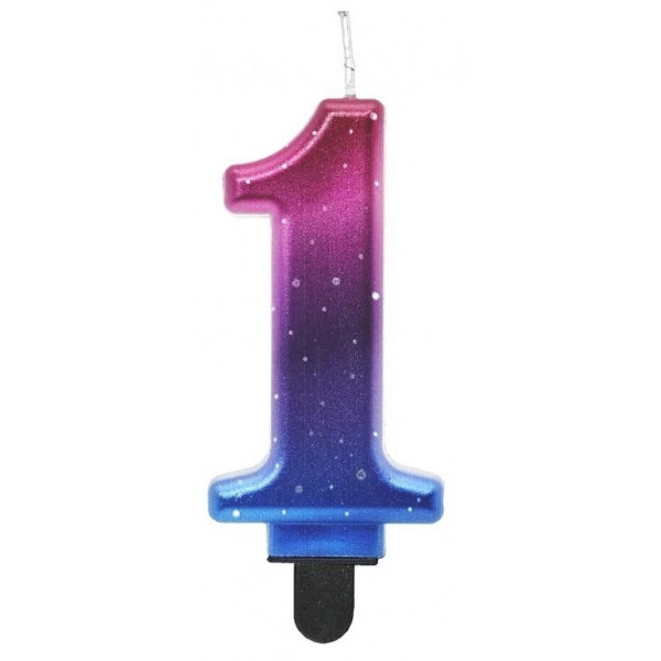 GoDan Night sky Metallic Cake Candle