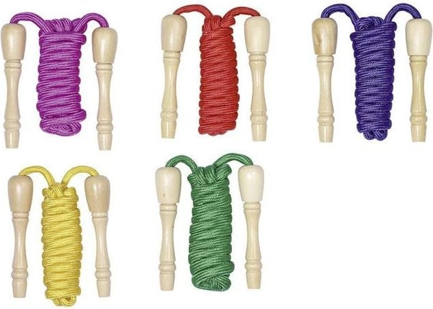 Skipping rope with wooden handles 4013594051057