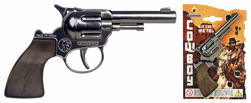 GONHER 155/0 METAL COWBOY REVOLVER (BLISTER)
