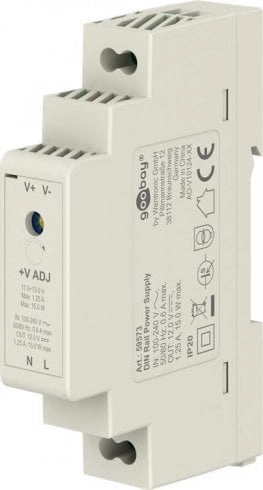 Goobay power cable DIN rail power