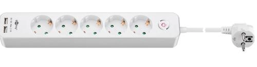 Goobay 5-Way Power Strip with Switch