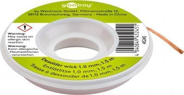 Goobay Plecionka lutownicza 1mm x 1