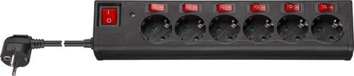 Goobay 6-Way Surge-Protected Power Strip with