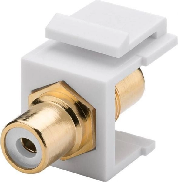 Goobay Gniazdo Cinch/RCA białe (79676) 79676