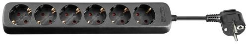 Goobay power strip black 6-way without