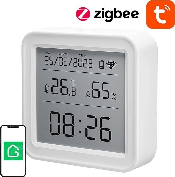 Inteligentny czujnik temperatury i wilgotności Zigbee