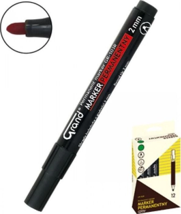 Grand permanent marker GR-103R black (12