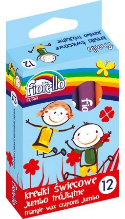 Fiorello triangular candle crayons  12 colors