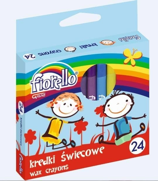 Grand Wax crayons 24 colors Fiorello