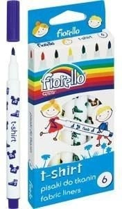 Grand Fabric markers 6 colors Fiorello