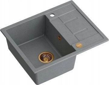 GraniteQ MORGAN 116 sink  silver stone