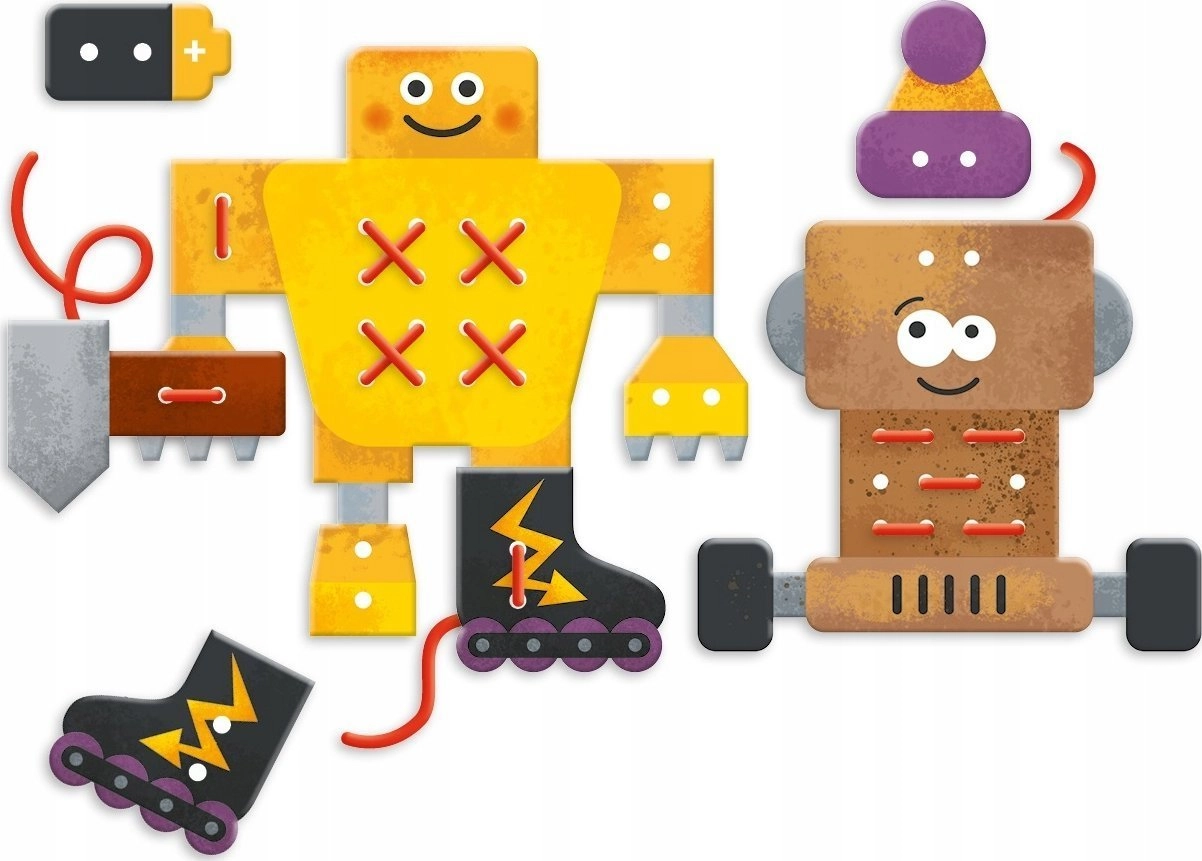 Robots shoelace game 00436 GRANNA 00436