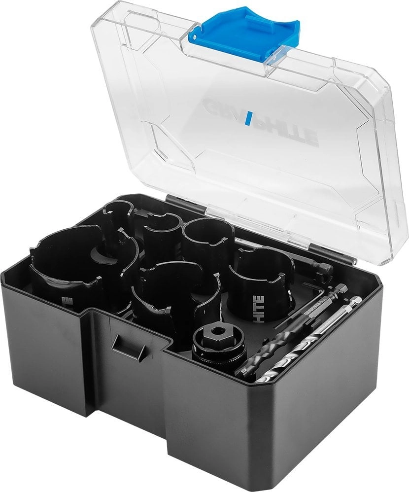 Steel hole saws with sintered carbide