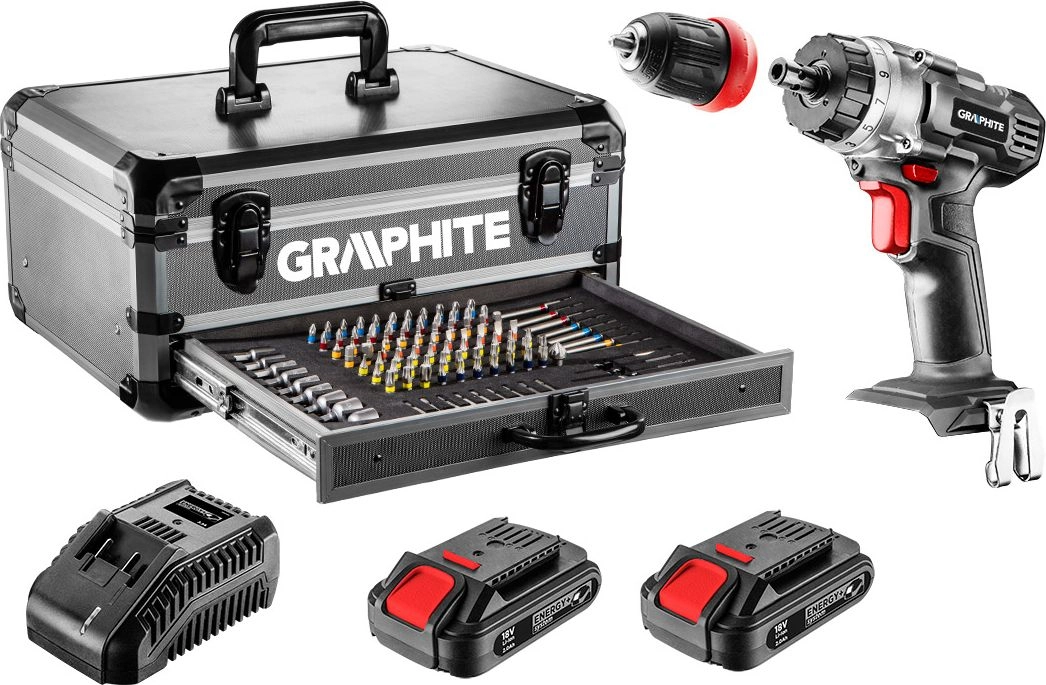Energy+ set in aluminium case: drill