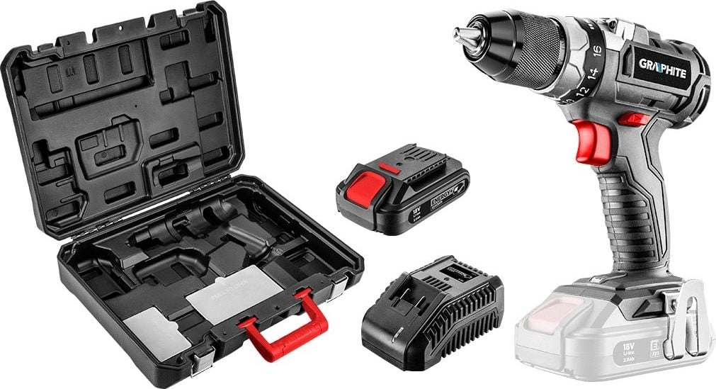 Wiertarko-wkrętarka Graphite 58G019-SET1 18 V 1