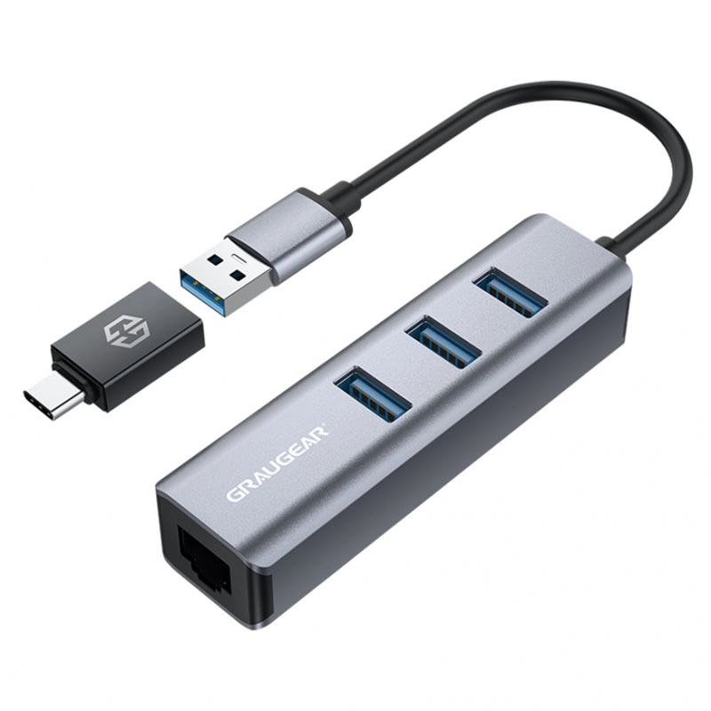GRAUGEAR USB-HUB 3x USB 3.0