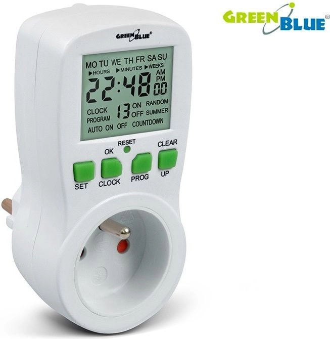 Timer cyfrowy GB107 GreenBlue 16 programów