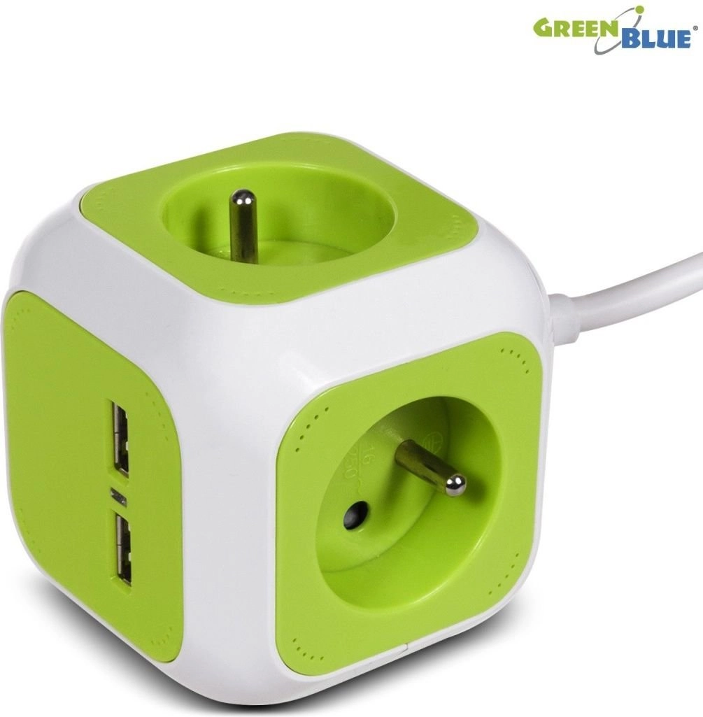 MagicCube quadruple power socket  2 USB