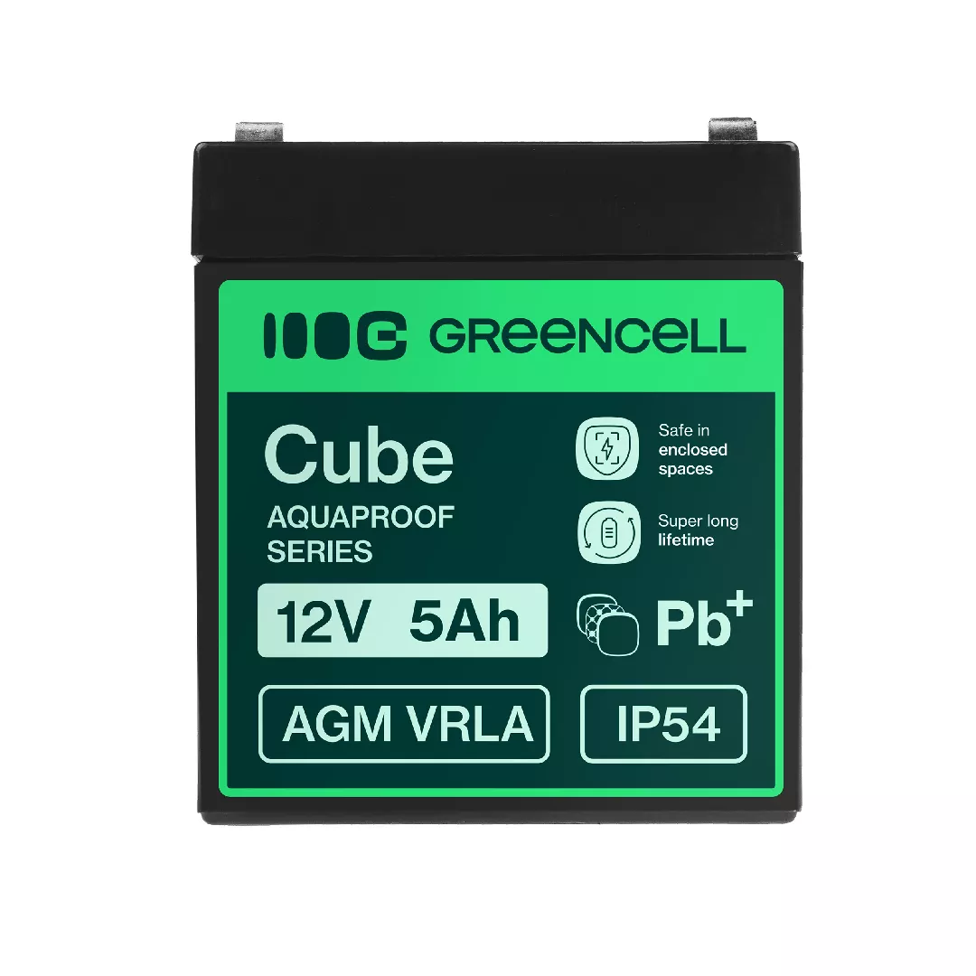 Greencell AGM VRLA 12V 5Ah maintenance-free