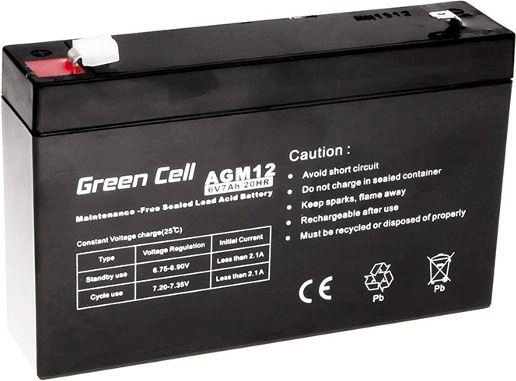 Green Cell AGM 6V 7Ah (AGM12)