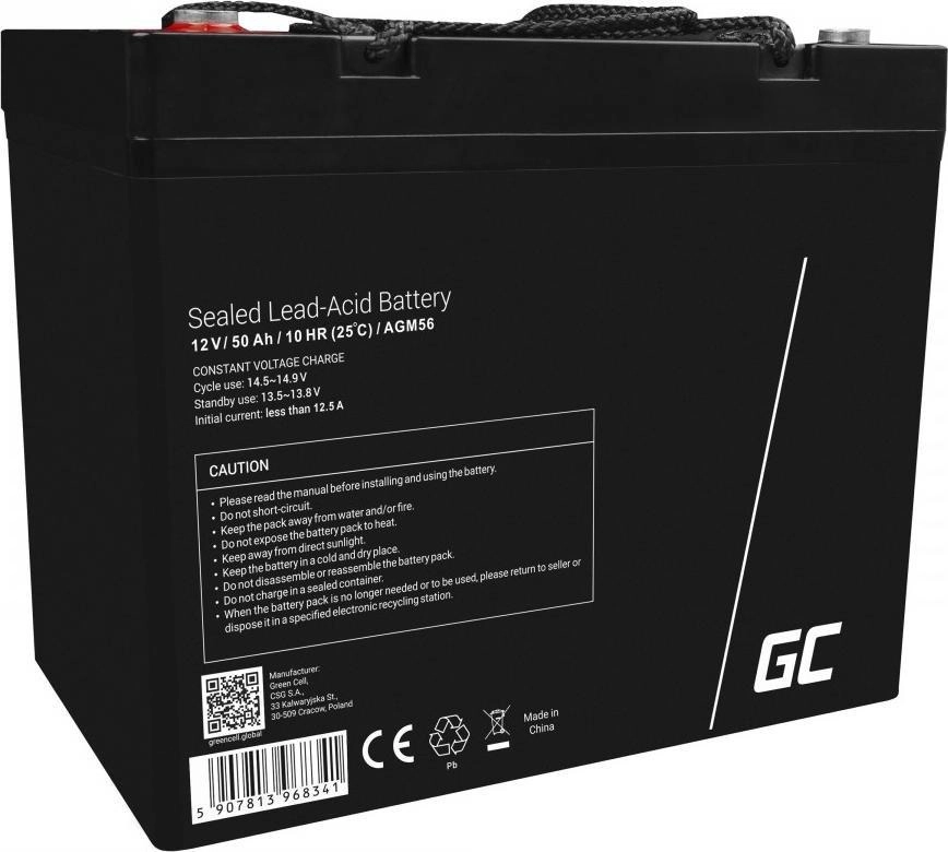Green Cell Bleisäure AGM56 50Ah/12V AGM56
