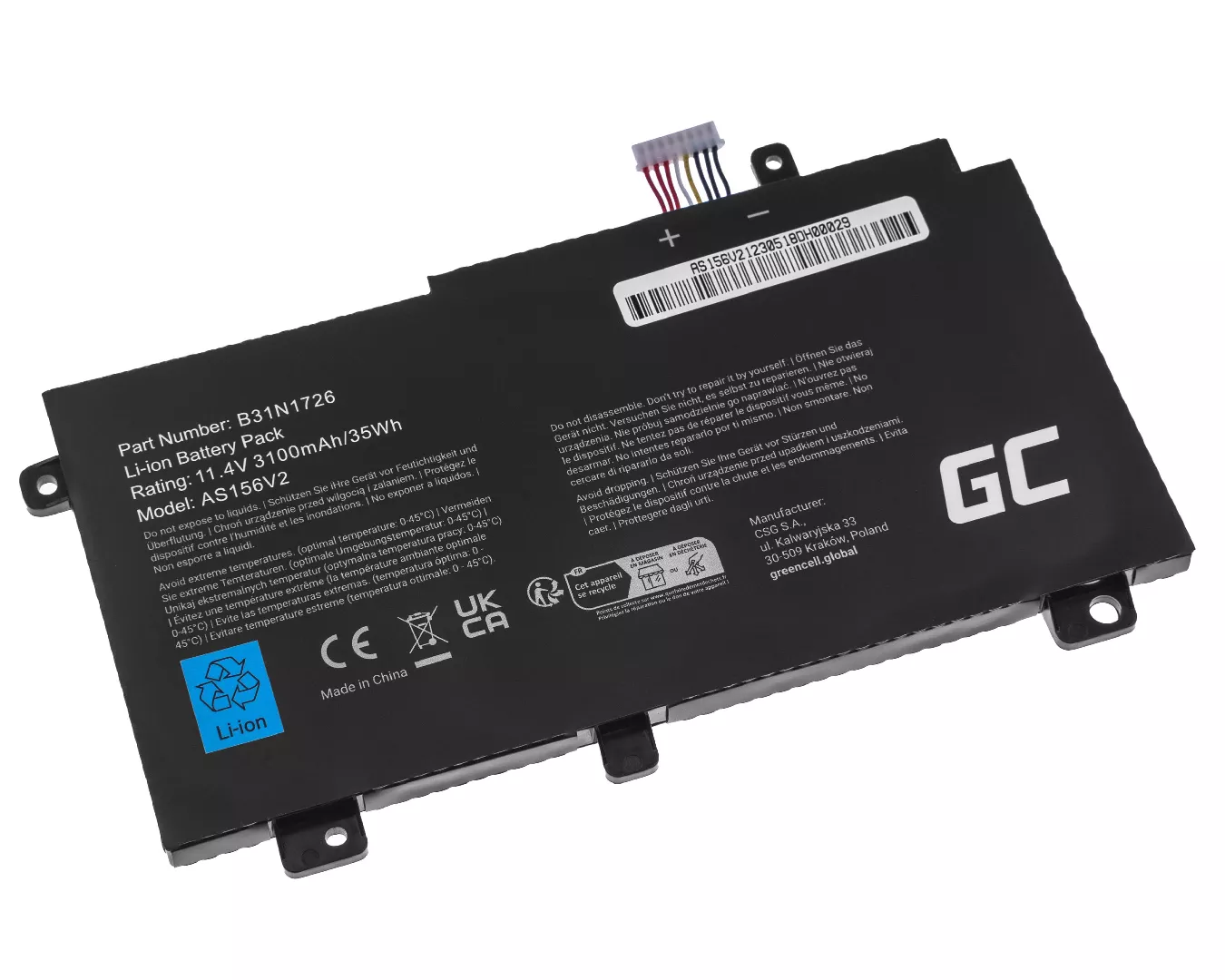 Bateria Green Cell Green Cell Battery