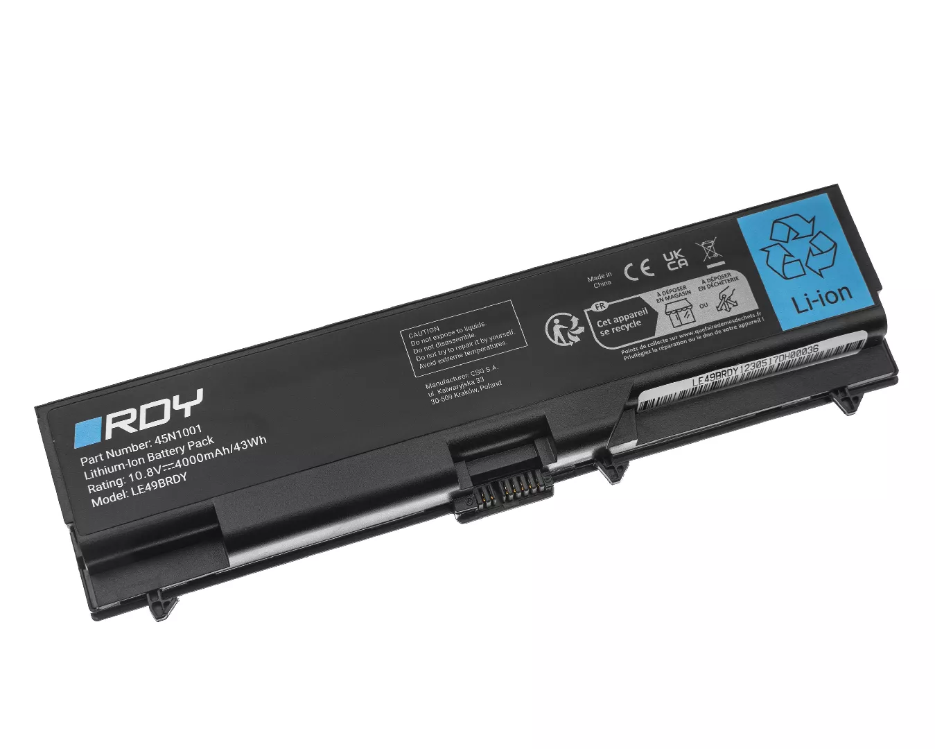Battery RDY 45N1001 to Lenovo ThinkPad