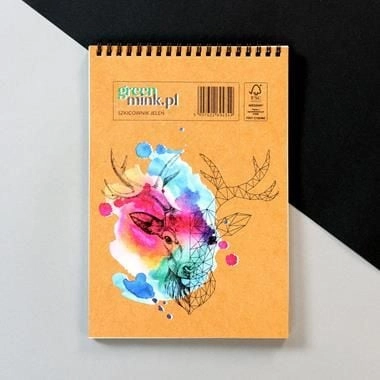 Greenmink Sketchbook 17x25cm 96k white 454799