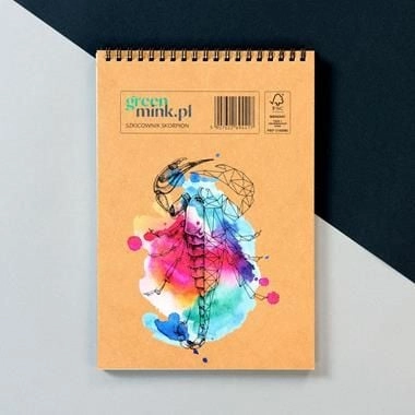 Greenmink Sketchbook 17x25cm 96k white 454800