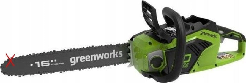 Greenworks GD40CS18K2X chainsaw 40 V 40
