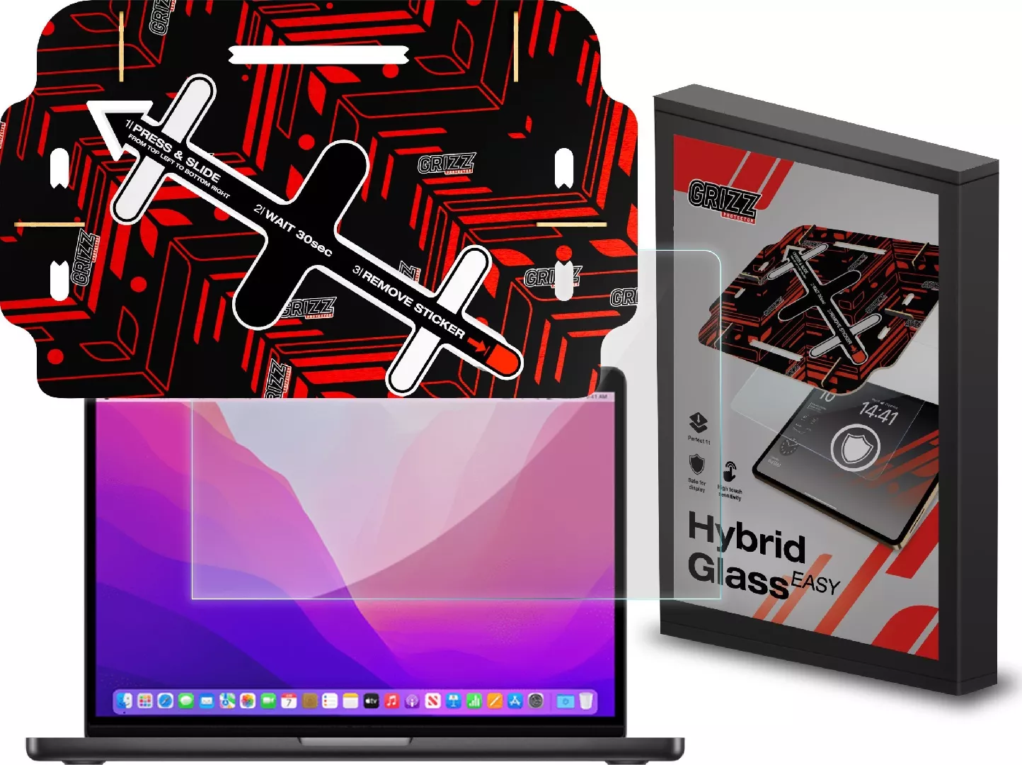 Filtr GrizzGlass Szkło hybrydowe GrizzGlass HybridGlass