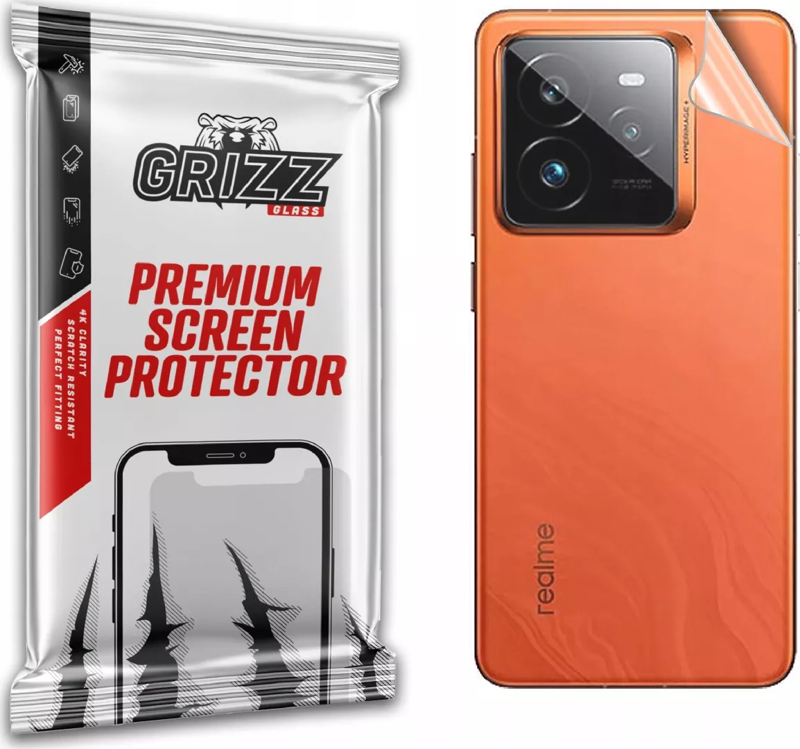 GrizzGlass SatinSkin back foil for Realme